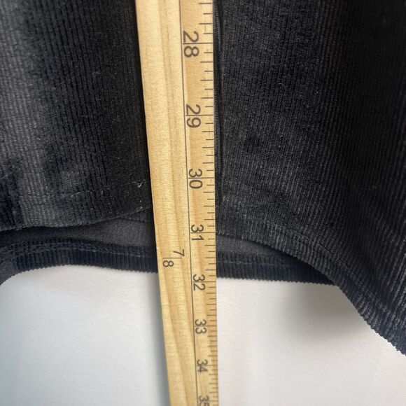 P Cill Womens Open Front Cardigan S/M Black Soft Ribbed Minimalist Lounge Travel - Picture 9 of 11